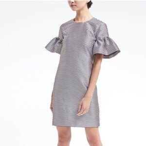 Banana Republic striped shift dress petite